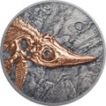 Ichthyosauria, 1 oz. Silver, Mongolia, 500 Togrog, 2017