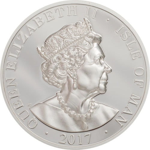 1 Angel Piedfort 2 oz Silver Proof coin, Isle of Man, 2017