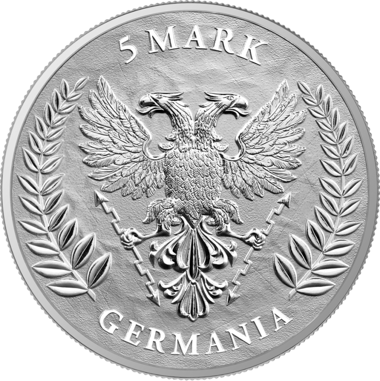 Germania 1 oz Silver BU, 5 Mark, 2021