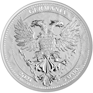 Chestnut Leaf 1 oz Silver BU, Mythical Forest, Germania, 5 Mark, 2021