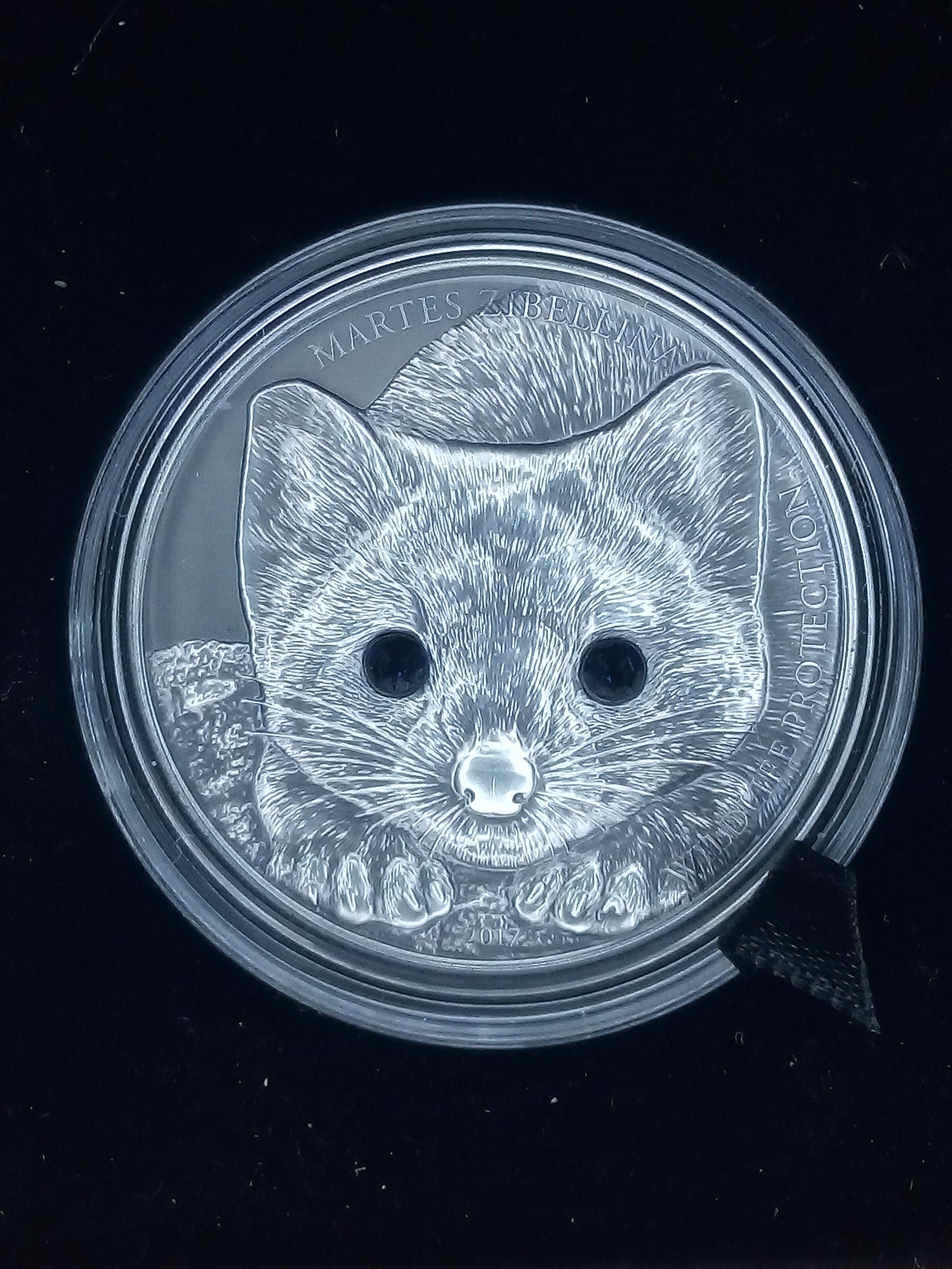 Sable 1 oz. Silver, Mongolia, 500 Togrog, 2017