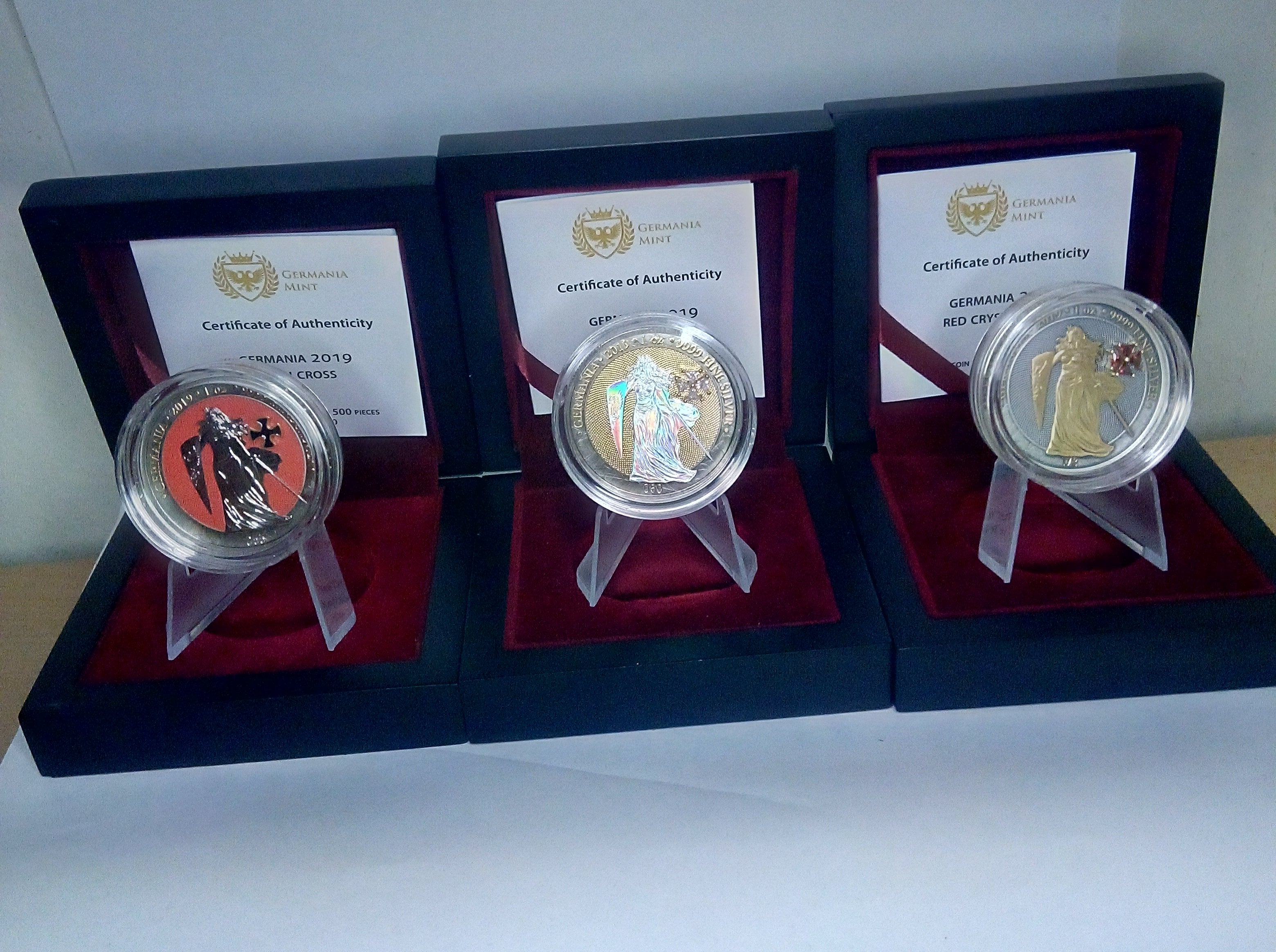 Iron Cross silver coins collection, Germania, 5 Mark, 2019