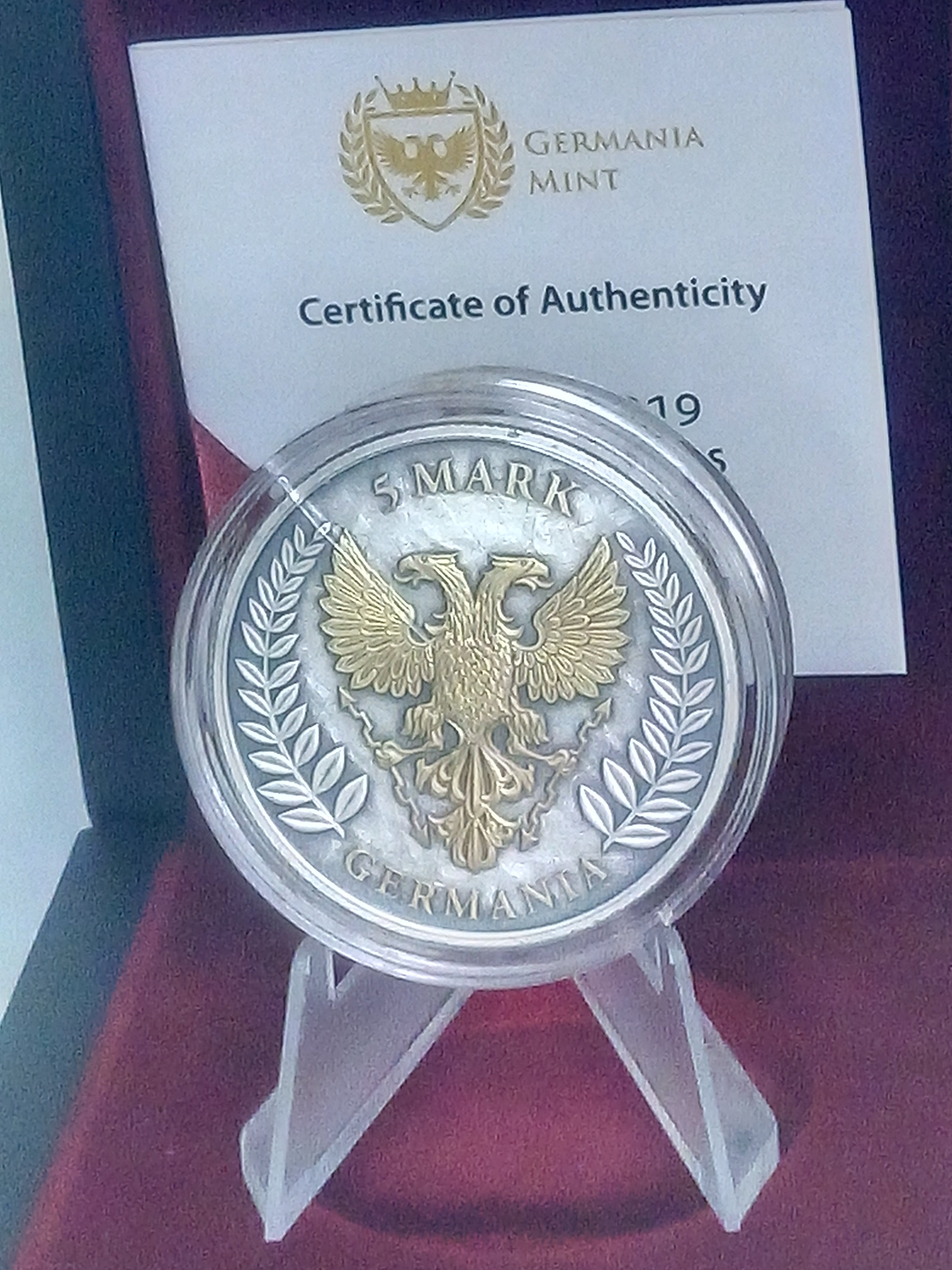 Iron Cross silver coins collection, Germania, 5 Mark, 2019
