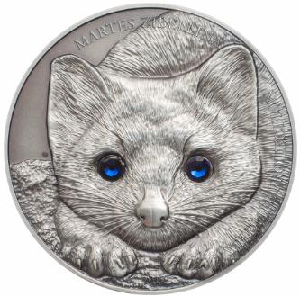 Sable 1 oz. Silver, Mongolia, 500 Togrog, 2017