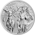 Ostara 1 oz Silver BU, Valkyries, Germania, 5 Mark, 2023