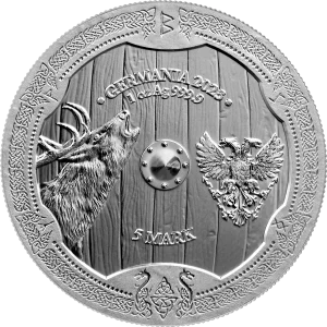 Ostara 1 oz Silver BU, Valkyries, Germania, 5 Mark, 2023